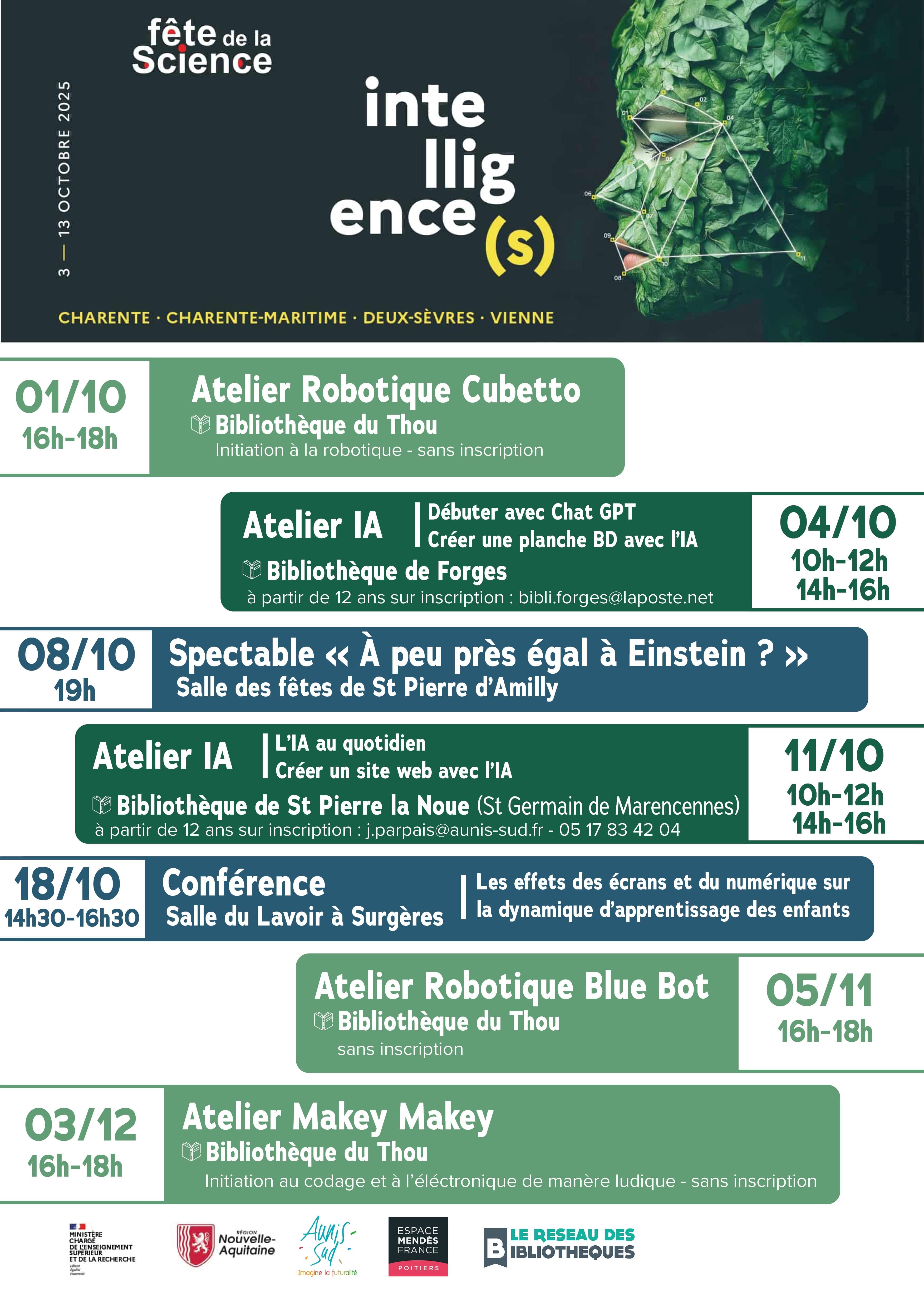Affiche Ateliers IA
